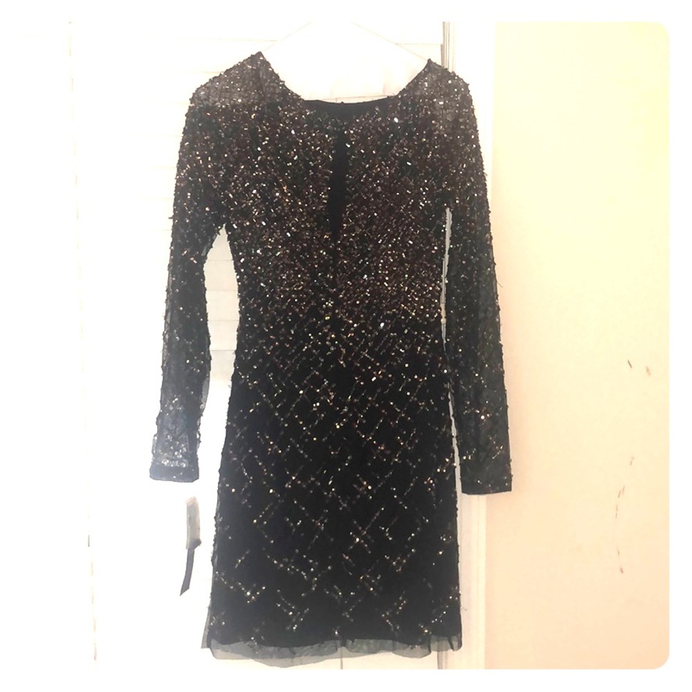 Sparkly classy holiday party dress, Designer